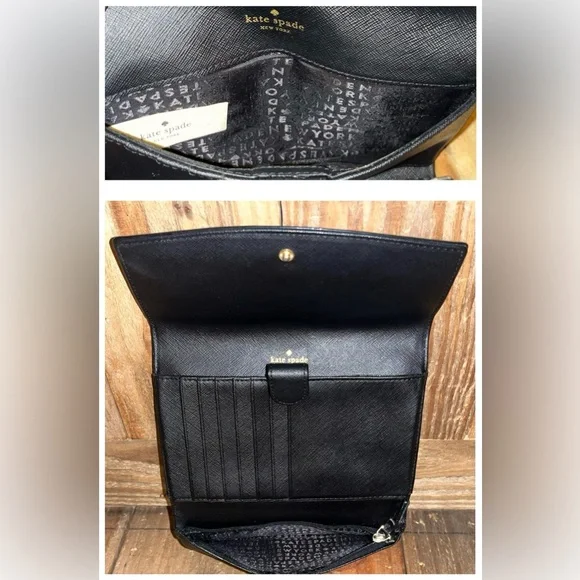 kate spade Leather Laurel Way Crossbody Wallet with Free Dust Bag & Bag Charm. - Picture 10 of 16